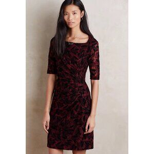 Maeve by Anthropologie Elorn Dress Knee Length Ruched US0 (XS)